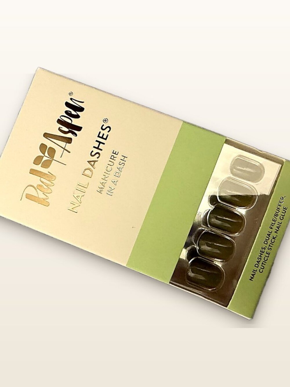 Red Aspen Press-On Nails | Olive Ombre | Short | Brand New in Box
